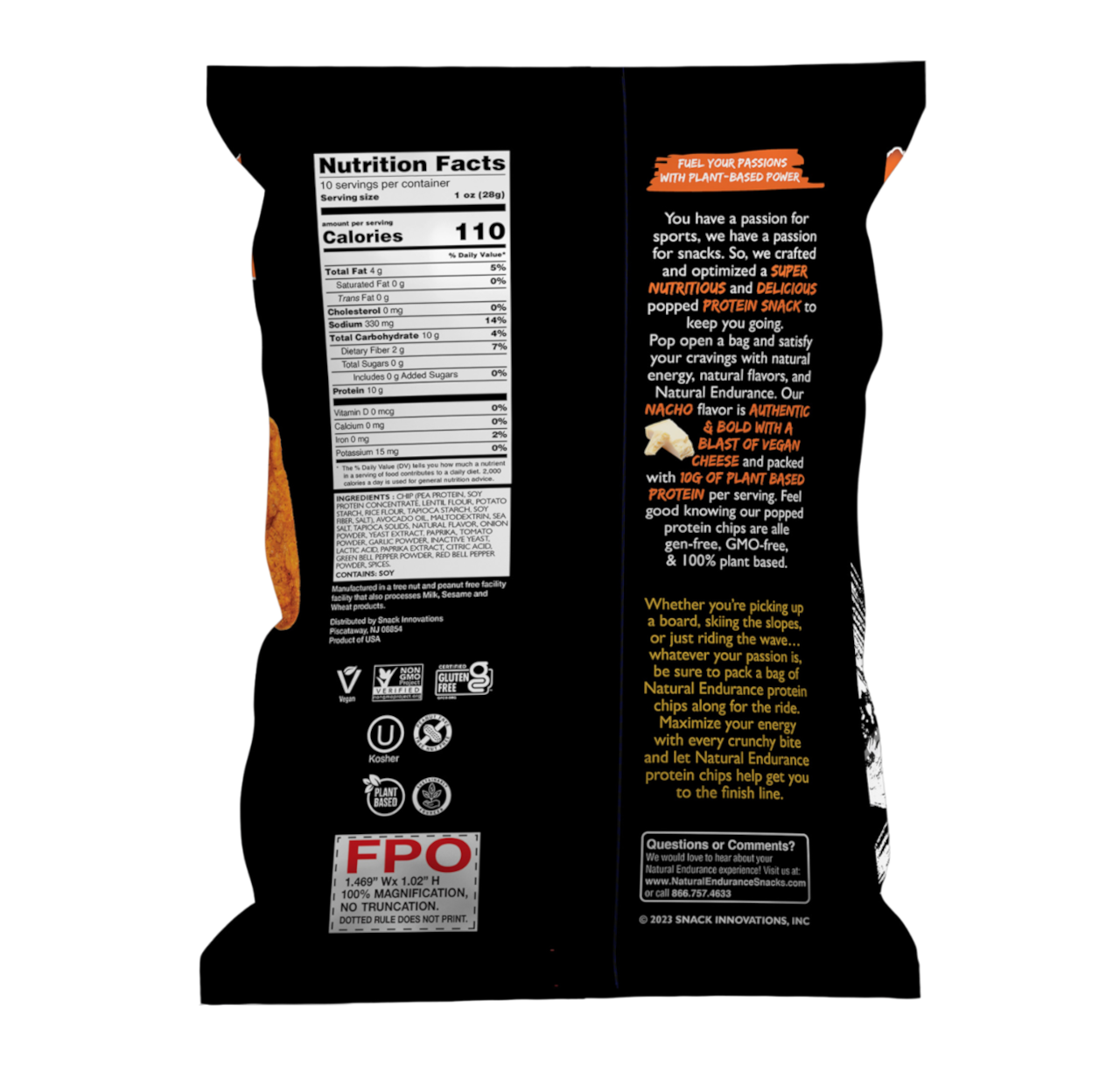 10oz BIG BAG Nacho flavored Protein Chips