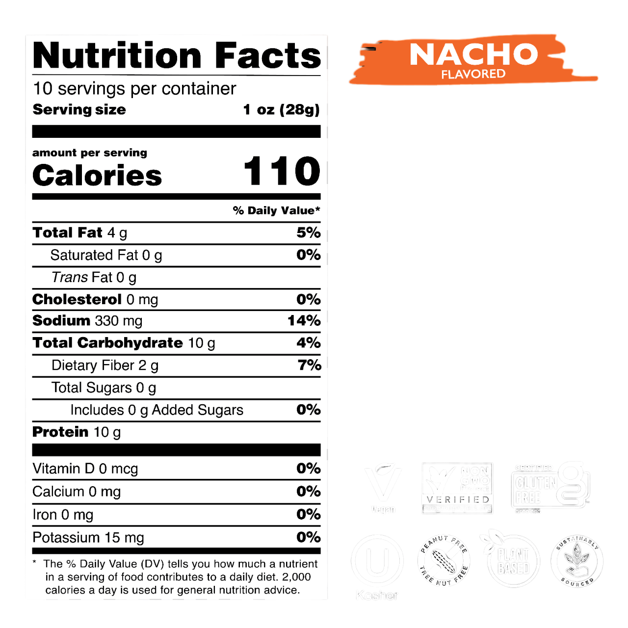 Nacho flavored Protein Chips