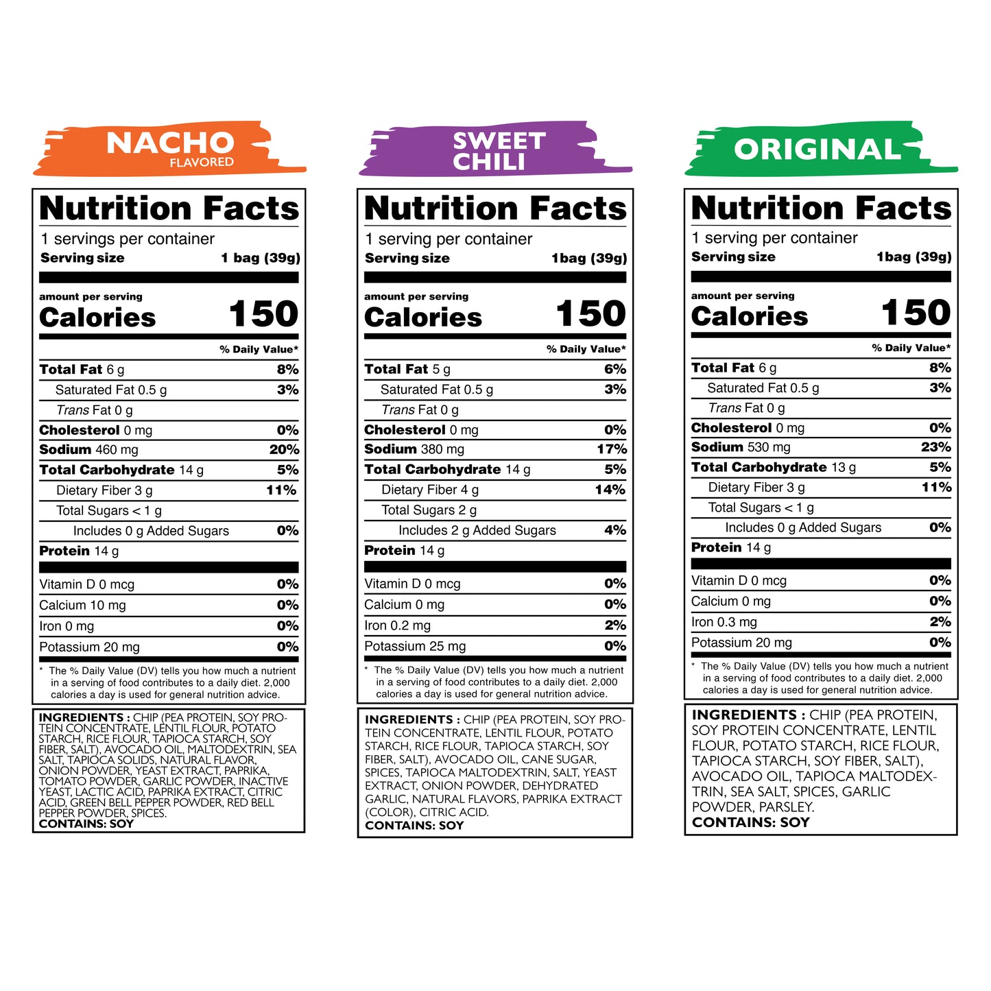 12 ct. Variety Pack - Original, Nacho, Sweet Chili