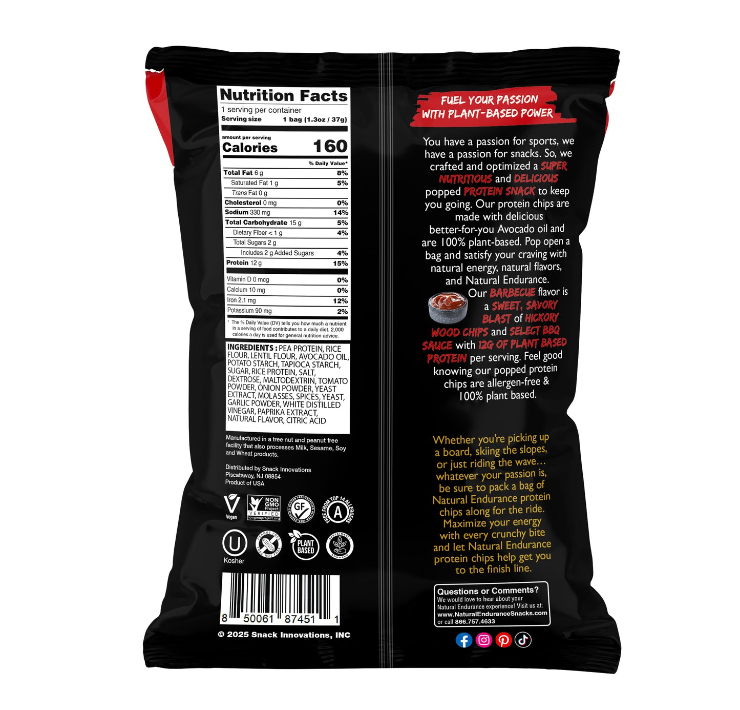 BBQ Protein Chips Soy Free