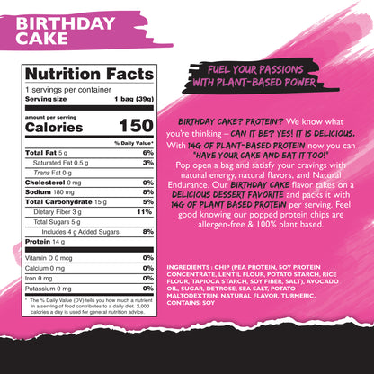 Birthday Cake Protein Chips