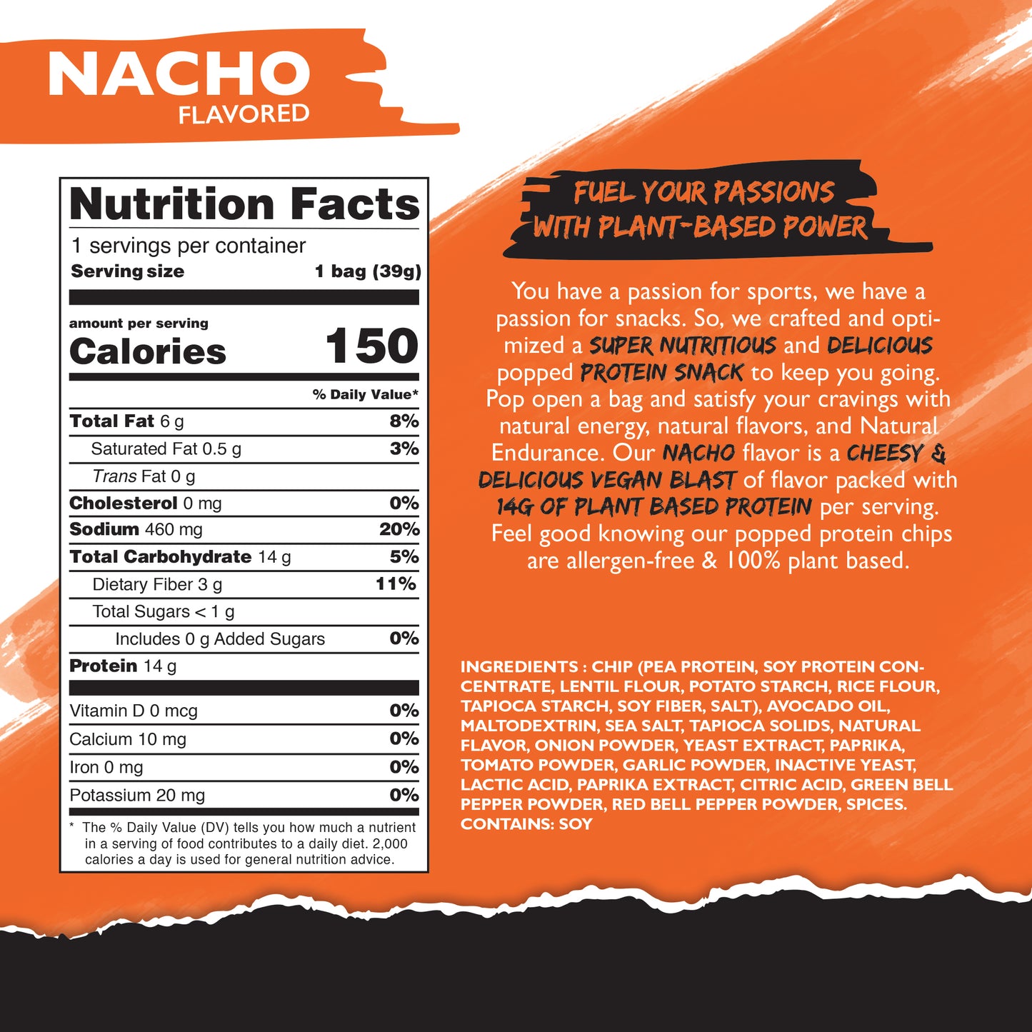 Nacho flavored Protein Chips