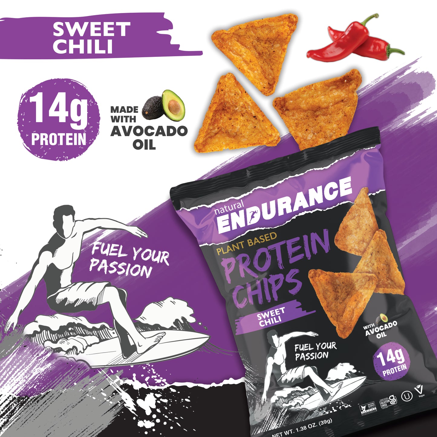 Sweet Chili Protein Chips